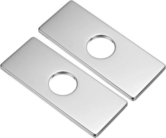 Piastra di copertura in acciaio inox, fori di 15,2 cm, 2 pezzi