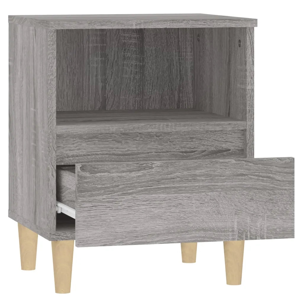 Comodino Grigio Sonoma 40x35x50 cm cod mxl 29986