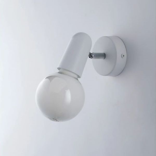 APPLIQUE DA PARETE ORIENTABILE BIANCA 1 LUCE PUNTO FAN EUROPE