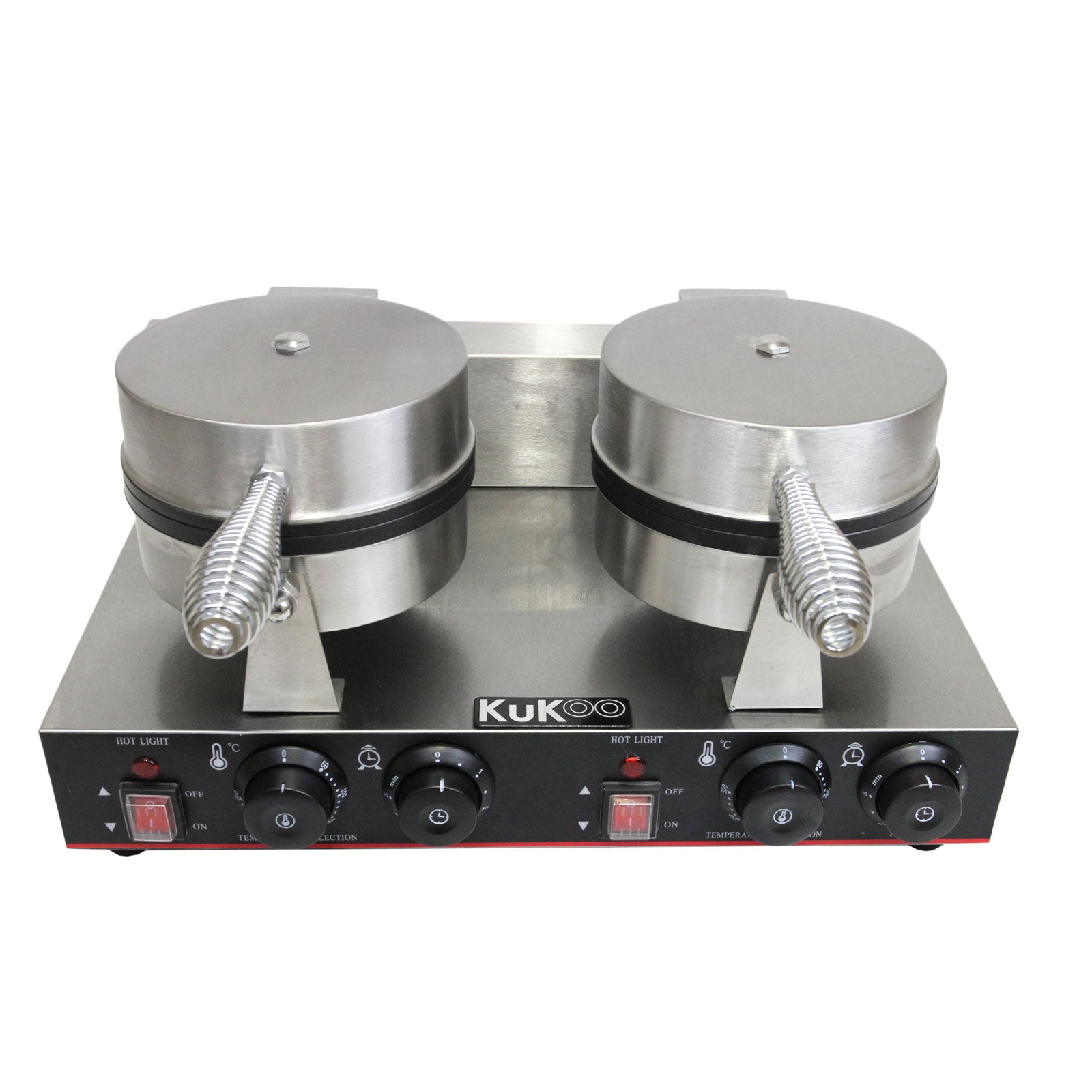 Piastra Doppia per Waffle e Cialde Belga Professionale Antiaderente 220V 1000W