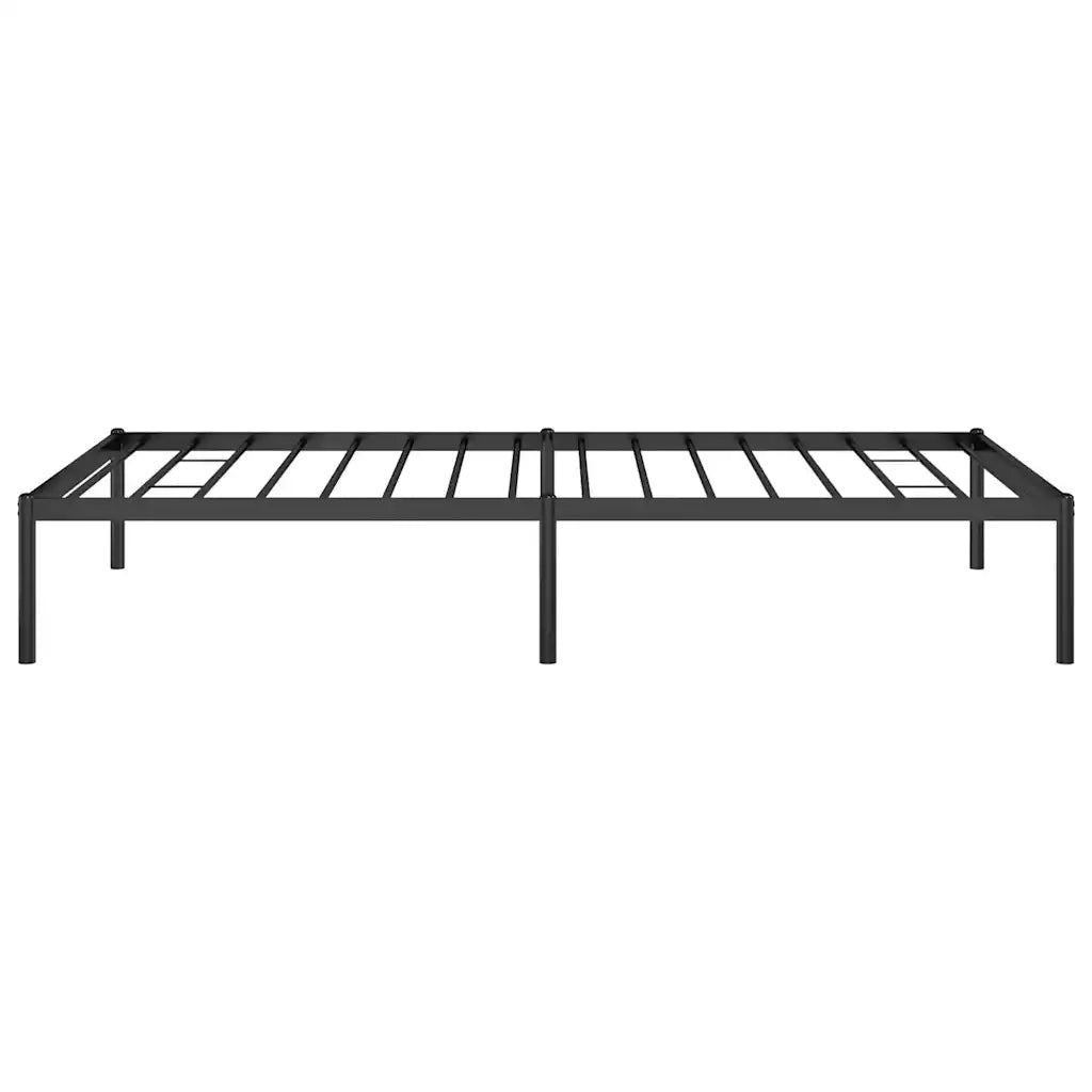 Letto singolo | Letto per adulti | Giroletto in Metallo Nero 100x190 cm