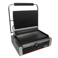 Piastra per Panini Carne Verdure Griglia Ghisa Professionale Rigata&Liscia 2200W