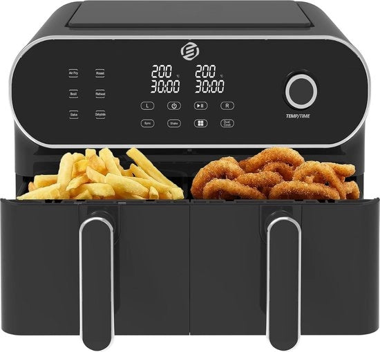 Frittoia a Doppia Zona - Doppio Forno - Cucina Duplice - Frittura ad Aria - Diversi Programmi - Zona Duplice - Mega