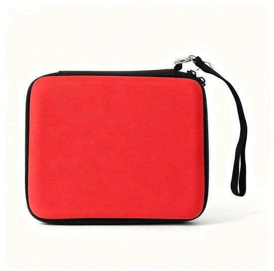 Console portatile con 8 slot per scheda di gioco - trasportabile - viaggiabile - chiusura a raccordo - cinturino elastico - materiale PU/EVA - custodia per console da gioco