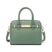 Borsa a tracolla da donna in vera pelle, colore verde.