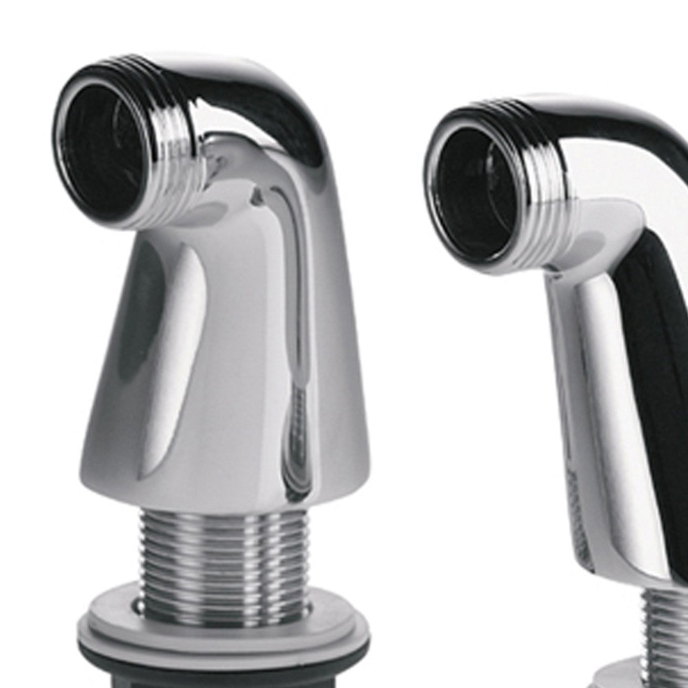 Coppia colonnette bordo vasca in ottone cromato, serie uk