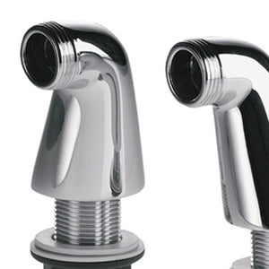 Coppia colonnette bordo vasca in ottone cromato, serie uk