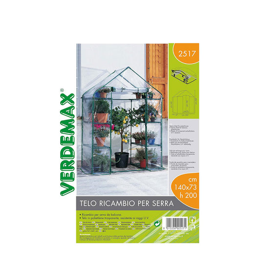 Verdemax 2517 - Telo Ricambio per Serra (140 X 73 X H 200 Cm)