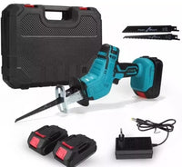 SEGA SEGHETTO A GATTUCCIO BATTERIA MOTOSEGA ELETTROSEGA CON LAME 2 BATTERIE 26V