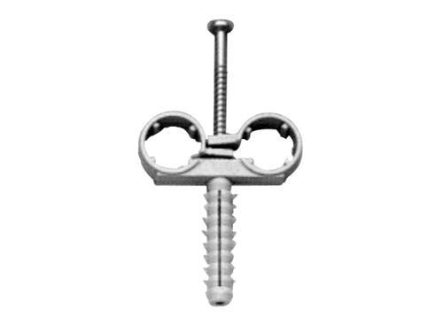 Collare doppio fermatubo con tassello mm 14