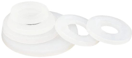 Pakking a Nylon - Bianco - 50 Pezzi - Anelli - PA66 - Wasmachine Isolante - Adatto per M18 - ID 32mm - OD 3mm - Grommets in Plastica Densa
