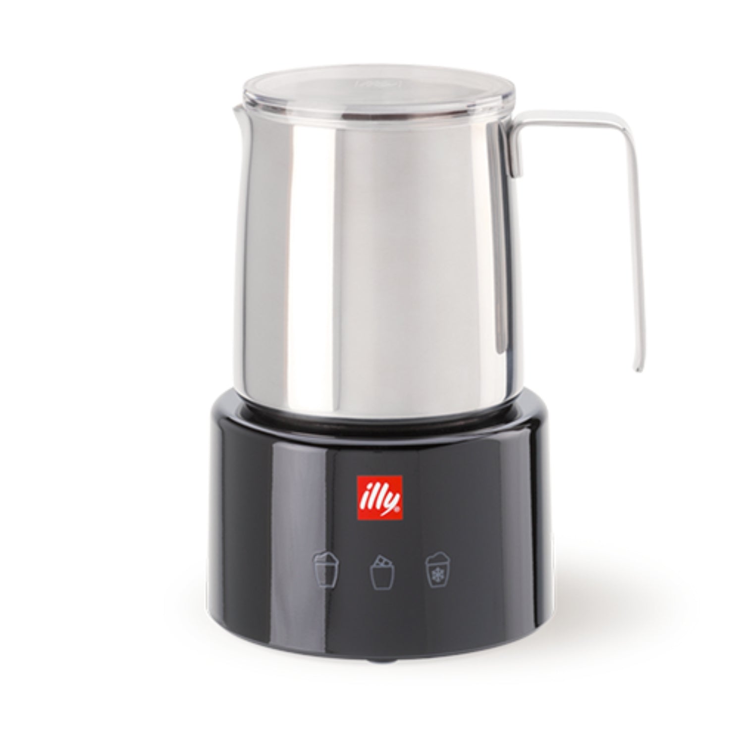 ILLY Cappuccinatore Montalatte Elettrico Nero Inox