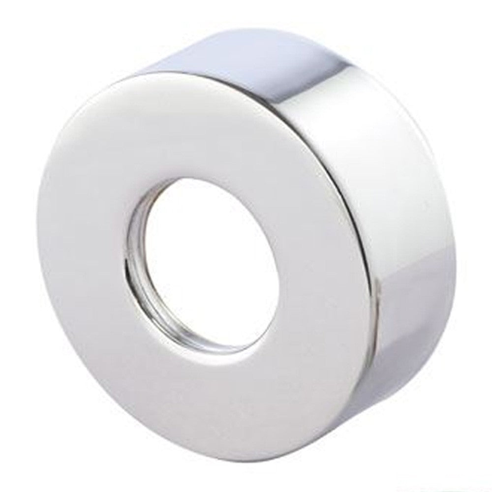 Eccentrico per gruppi 1/2 x 3/4, con rosone minimale in ottone cromato