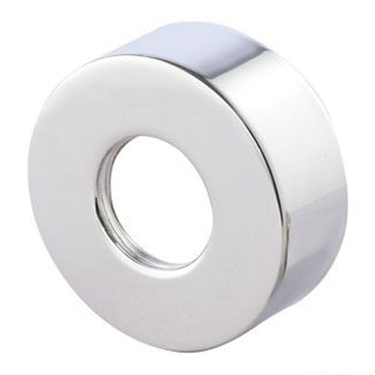 Eccentrico per gruppi 1/2 x 3/4, con rosone minimale in ottone cromato