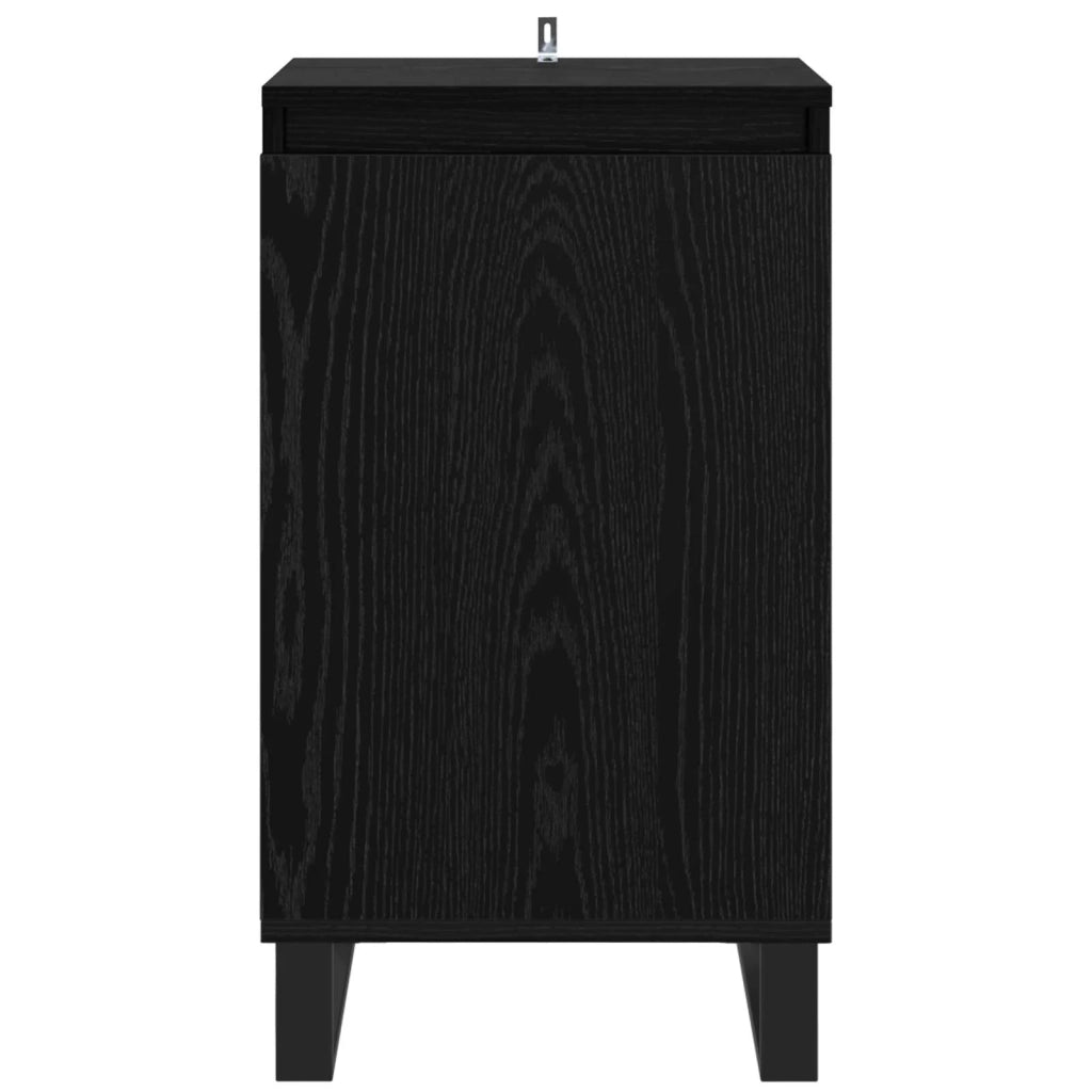 Credenza | Madia | Buffet da pranzo | Armadio da pranzo Rovere Nero 40 x 35 x 70 cm Legno multistrato