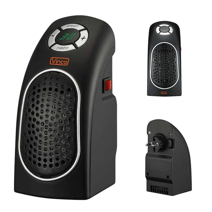 Vinco Mini Stufa Ceramica per presa a Muro Schuko 400W 70159
