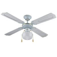 Ventilatore Vinco Da Soffitto 70912 Lampadario Con Luci 4 Pale 55W 3 Velocità