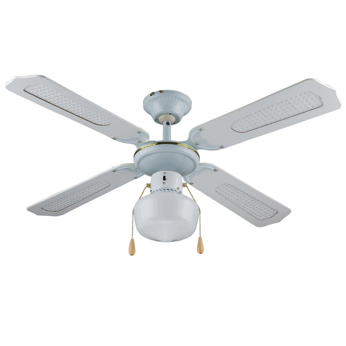 Ventilatore Vinco Da Soffitto 70912 Lampadario Con Luci 4 Pale 55W 3 Velocità