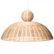 Lampada a sospensione in rattan naturale Lampada da soffitto Paralume intrecciato a mano Sala da pranzo Soggiorno