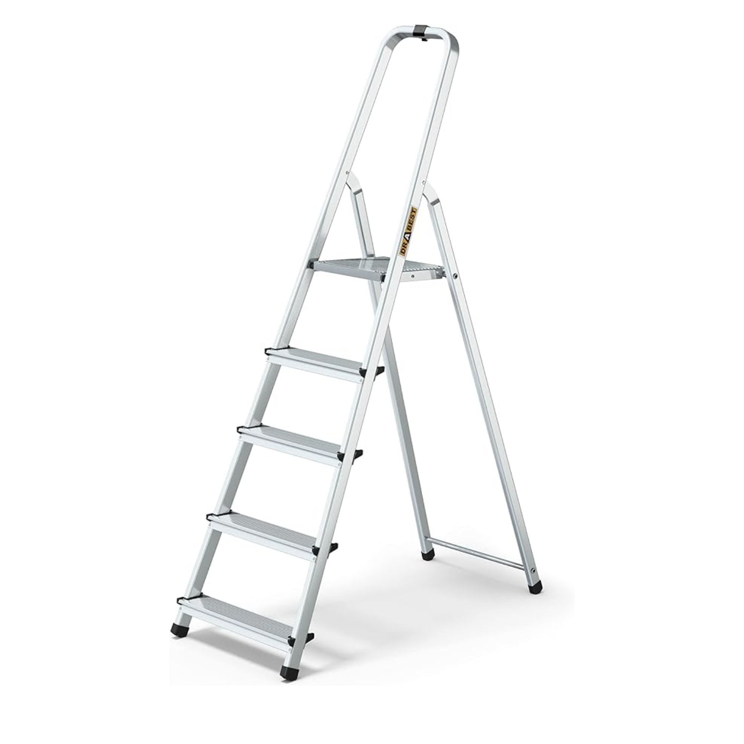 Drabest Scala Domestica In Alluminio A 5 Gradini Portata 125kg