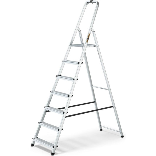 Drabest Scala Domestica In Alluminio A 7 Gradini Portata 125kg