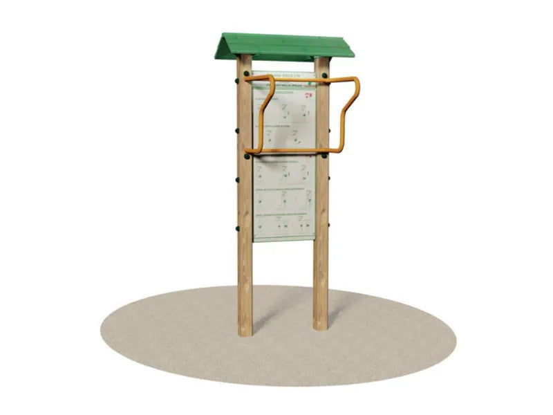 Movimento Gambe e Spalle 3001 Giochipark cartello Dibond fitness outdoor