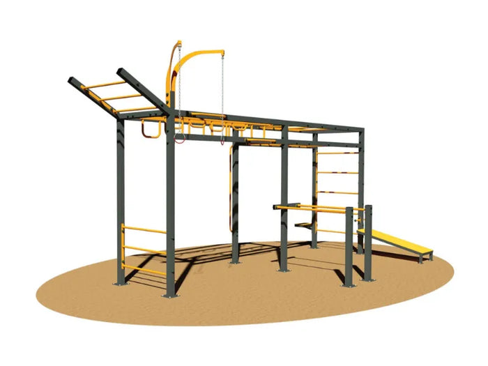 Stazione calisthenics Sansone 997 Giochipark cm580x295x327h acciaio zincato