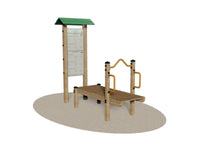 Panca Orizzontale e Plus Giochipark acciaio zincato outdoor fitness 25-75 anni - Panca orizzontale plus