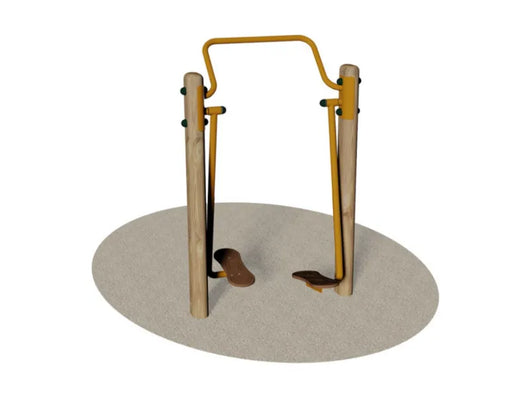 Stazione passeggiata Giochipark cm90x140x205h legno acciaio zincato per parchi