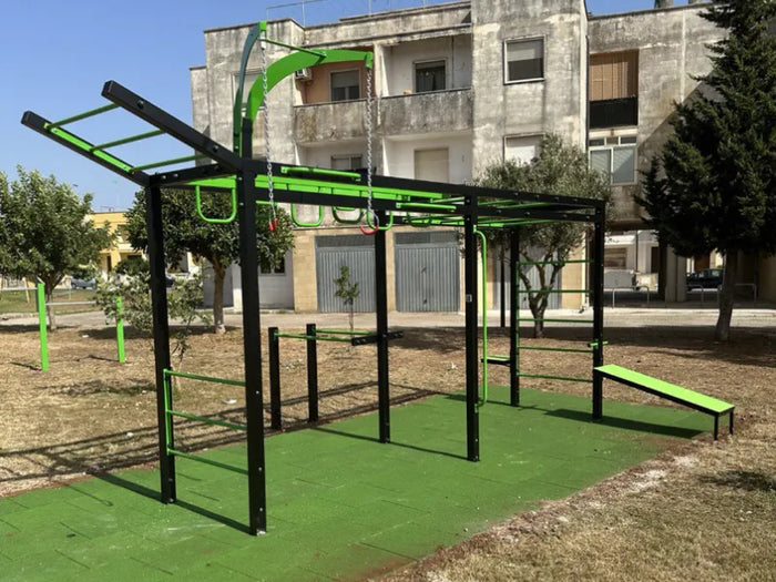 Stazione calisthenics Sansone 997 Giochipark cm580x295x327h acciaio zincato