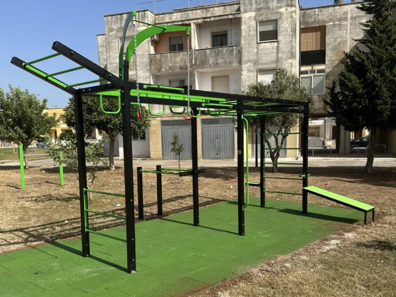 Stazione calisthenics Sansone 997 Giochipark cm580x295x327h acciaio zincato