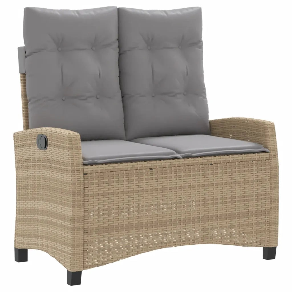 Set da Pranzo da Giardino 4 pz con Cuscini Beige in Polyrattan 3277432