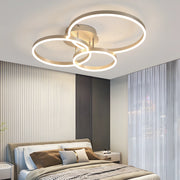 ZMH Lampada da soffitto plafoniera LED moderna 82 cm dimmerabile telecomando oro 74W