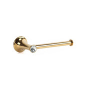 Trade Shop - Porta Rotolo Carta Igienica Wc Toilette Supporto Bagno Dorato Oro Asta Dgo-118 -