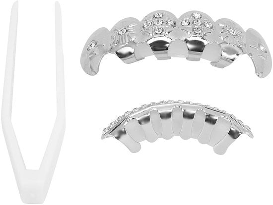 Set di Denti da Halloween - Decorazioni in Ottone - Completo di Accessori - Denti Artificiali
