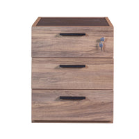 CASSETTIERA DAVINCI RUOTE 50X47XH61CM NOCE BRERA