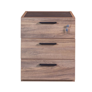 CASSETTIERA DAVINCI RUOTE 50X47XH61CM NOCE BRERA