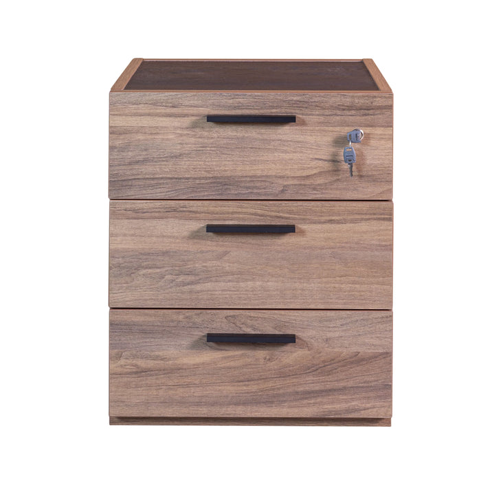 CASSETTIERA DAVINCI RUOTE 50X47XH61CM NOCE BRERA