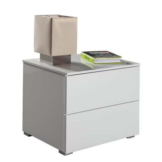 COMODINO PRIVILEGIO 55X44XH44CM 2 CSSETTI BIANCO L