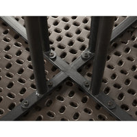 TAVOLO ROTONDO MARRONE D. 80CM CON EFFETTO LEGNO