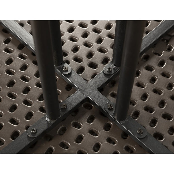 TAVOLO ROTONDO MARRONE D. 80CM CON EFFETTO LEGNO