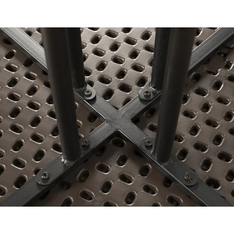 TAVOLO ROTONDO MARRONE D. 80CM CON EFFETTO LEGNO