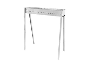 Griglia 80 BBQ Lisa ferro cromato 15x80cm compatibile cuocispiedini da 80cm