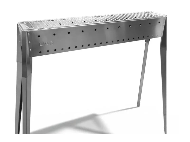 Griglia 80 BBQ Lisa ferro cromato 15x80cm compatibile cuocispiedini da 80cm