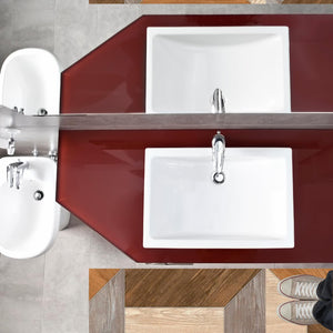 MOHOME Tappeto Passatoia Cucina Antiscivolo Lavabile PVC Geometria Naturale 50 x 200 cm Runner Multiuso Morbido Impermeabile Antimacchia Sala Pranzo Bagno Lavanderia Corridoio