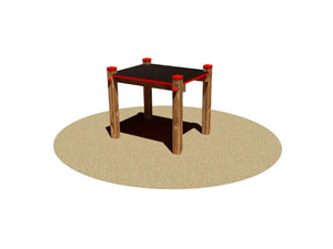 Pedana Small e Big Giochipark fitness cani legno pino multistrato EN1176 - Small