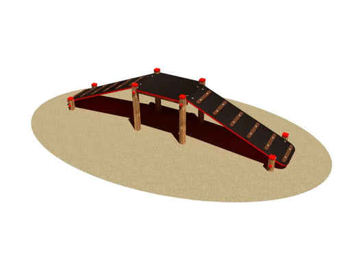 Pedane Su e GiA~¹ Tris Giochipark fitness cani legno pino antiscivolo cm275x68h - Tris pedane su e giA~¹