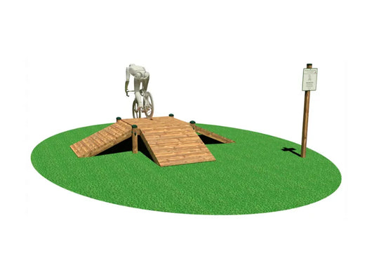 Incrocio 3211 Giochipark legno pino EN 1176 cm 360x355x55h acciaio zincato