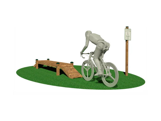 Passaggio equilibrio 3212 Giochipark legno pino EN 1176 cm 417x68x45h