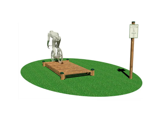 Sobbalzo 3207 Giochipark legno pino EN 1176 cm235x119x22h acciaio zincato